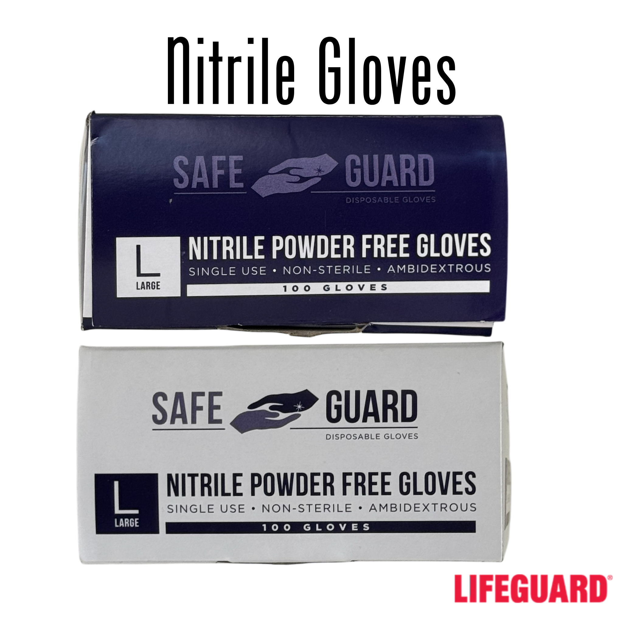 Master Case of Premium Nitrile Gloves, Powder Free, 100/box, Case of 10 (1000 count)