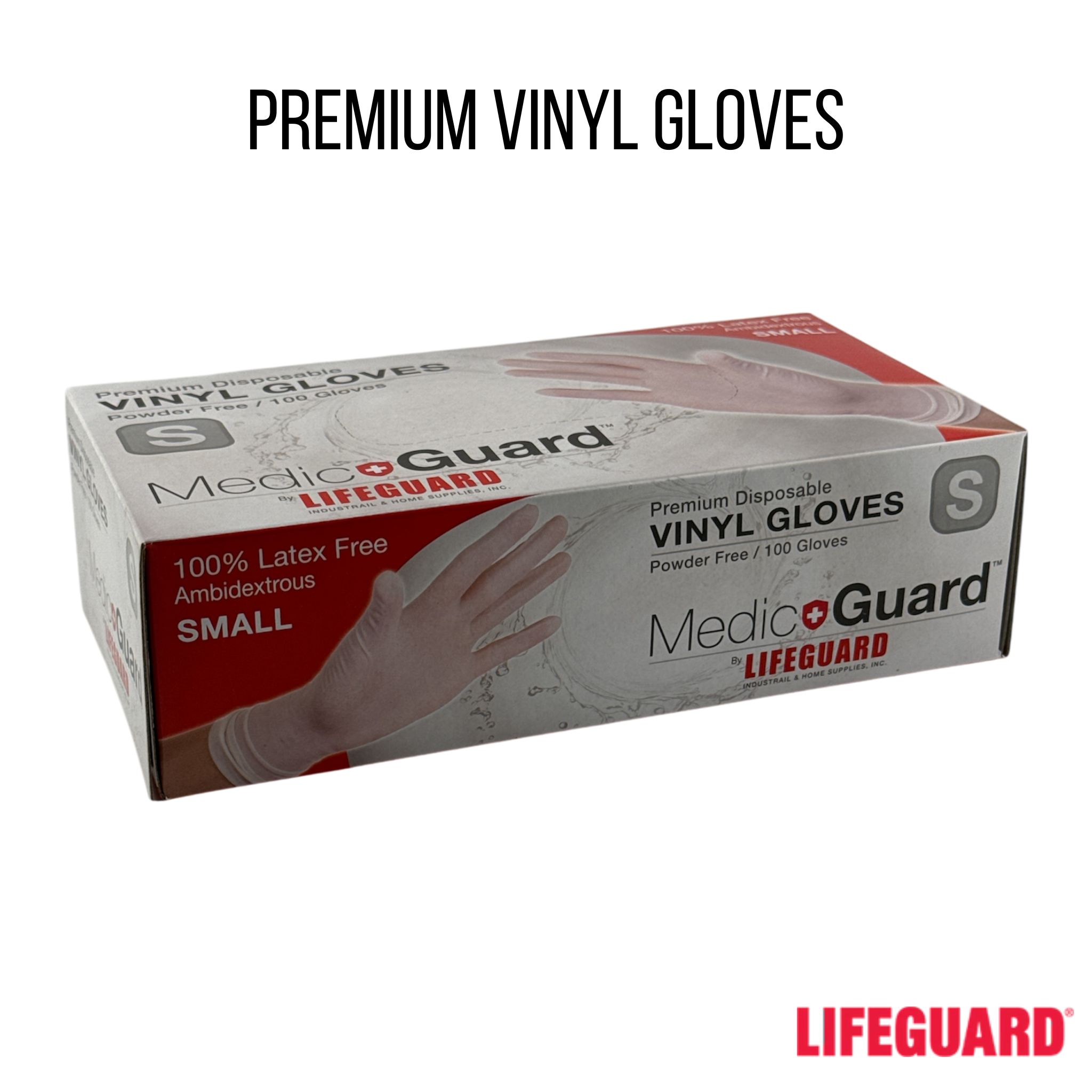 Master Case of Premium Disposable Vinyl Gloves - Latex Free, 100/box, Case of 10 (1000 count)