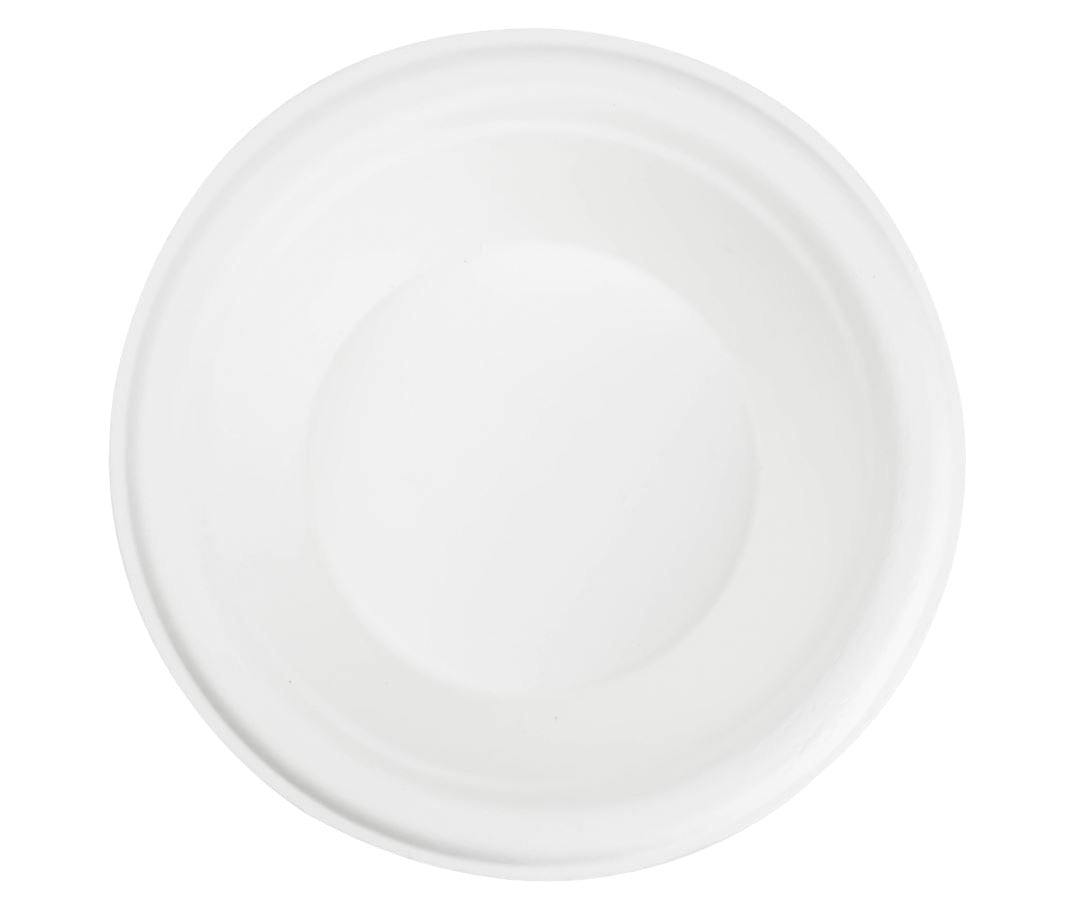 Superior Compostable Bowls, 12 oz Natural Fiber Sugarcane Bagasse Disposable Bowls, Case of 1000 Bowls