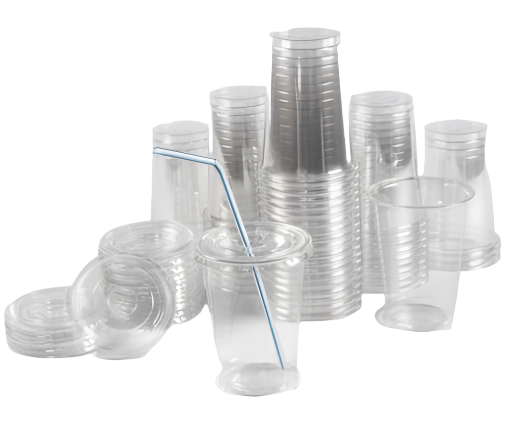 Crystal-Clear Slotted Plastic Cups, Disposable Cups for Iced Coffee, Tea, Lemonade, Soda, and More, 16 Oz, Case of 1000