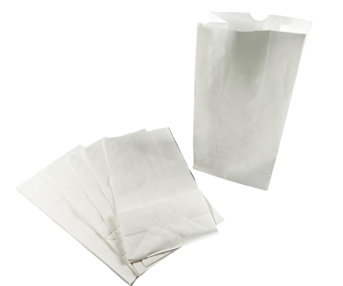 White Paper Lunch Bags, Durable #6 Lunch Bags for Takeout, Food Prep, Crafts, and More, Case of 1000