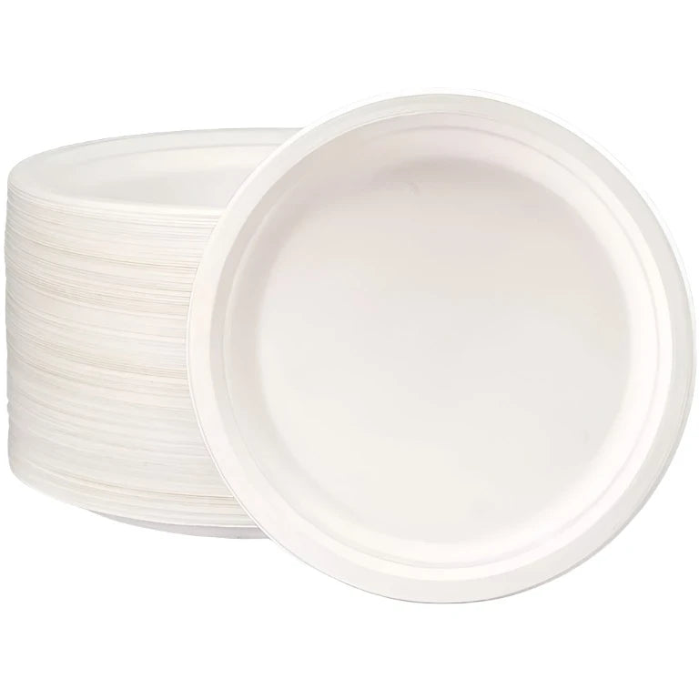 Superior Compostable Plates, 6-Inch Natural Disposable Plates, Case of 1000 Plates