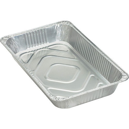 Heavy-Duty Aluminum Full-Size Deep Steam Table Pans, Disposable Aluminum Pans, Case of 50