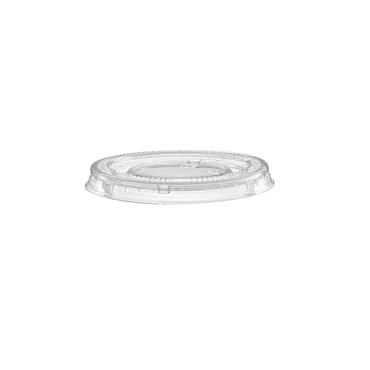 Clear Plastic Lids for Portion Cups, Fits 3.25-9 Oz Round Condiment Cups, Case of 2500 Lids