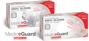 Disposable Vinyl Gloves (100 Count) | 10 Boxes/Case | Size Large